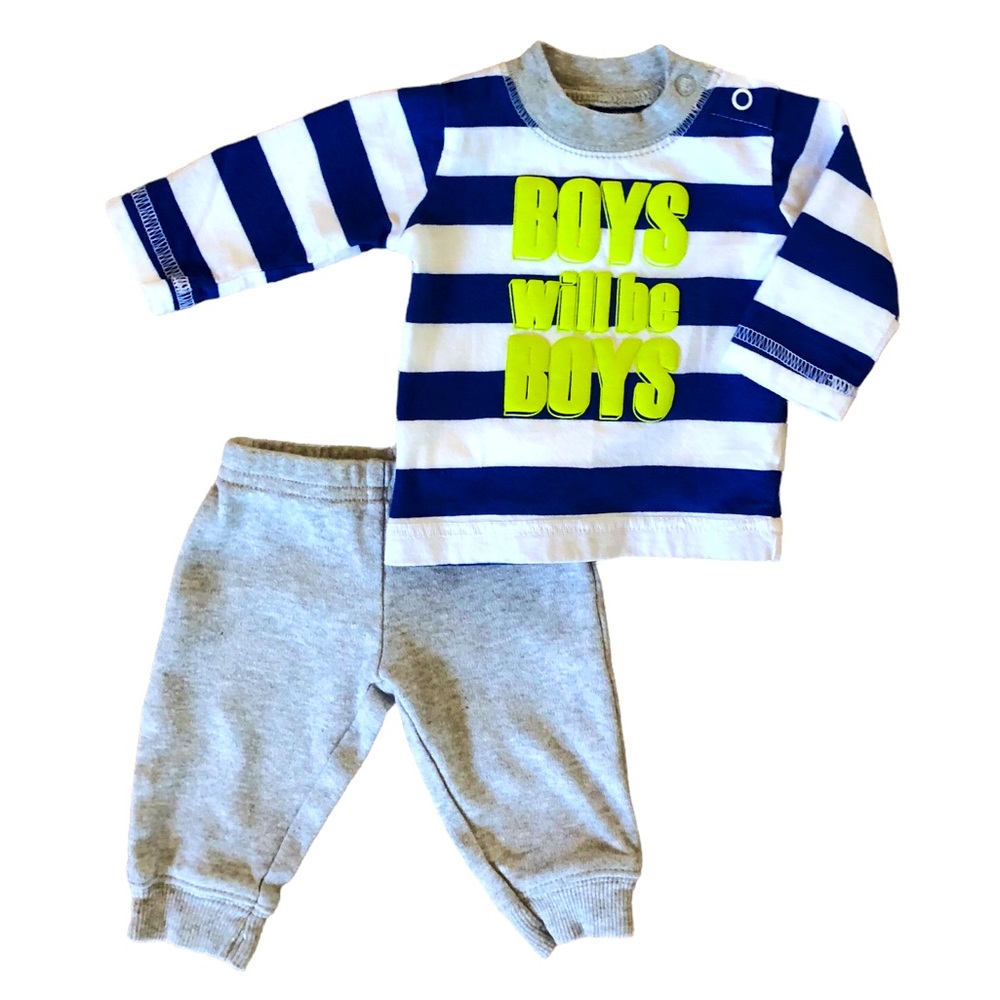 Carter’s | Baby Boy Tshirt & Matching Sweats | size NB